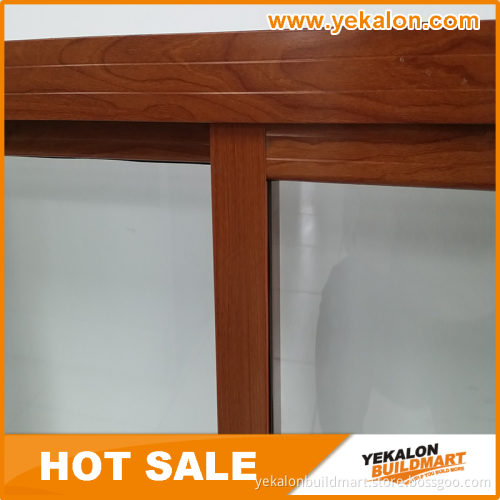 Hot Sale Red Sandalwood wood Grain Transfer Aluminum Sliding Window with Screen from China Supplier